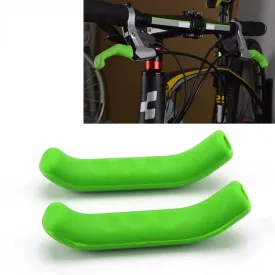 1Pair Universal Type Bicycle Brake Silicone Protection Covers(Green)