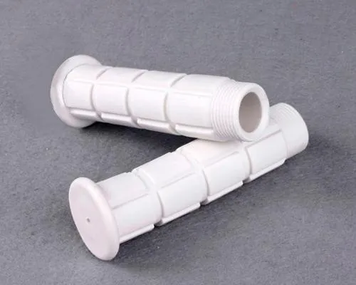 2 Pcs Simple Silicone Cycling Bike Handlebar Grips - White