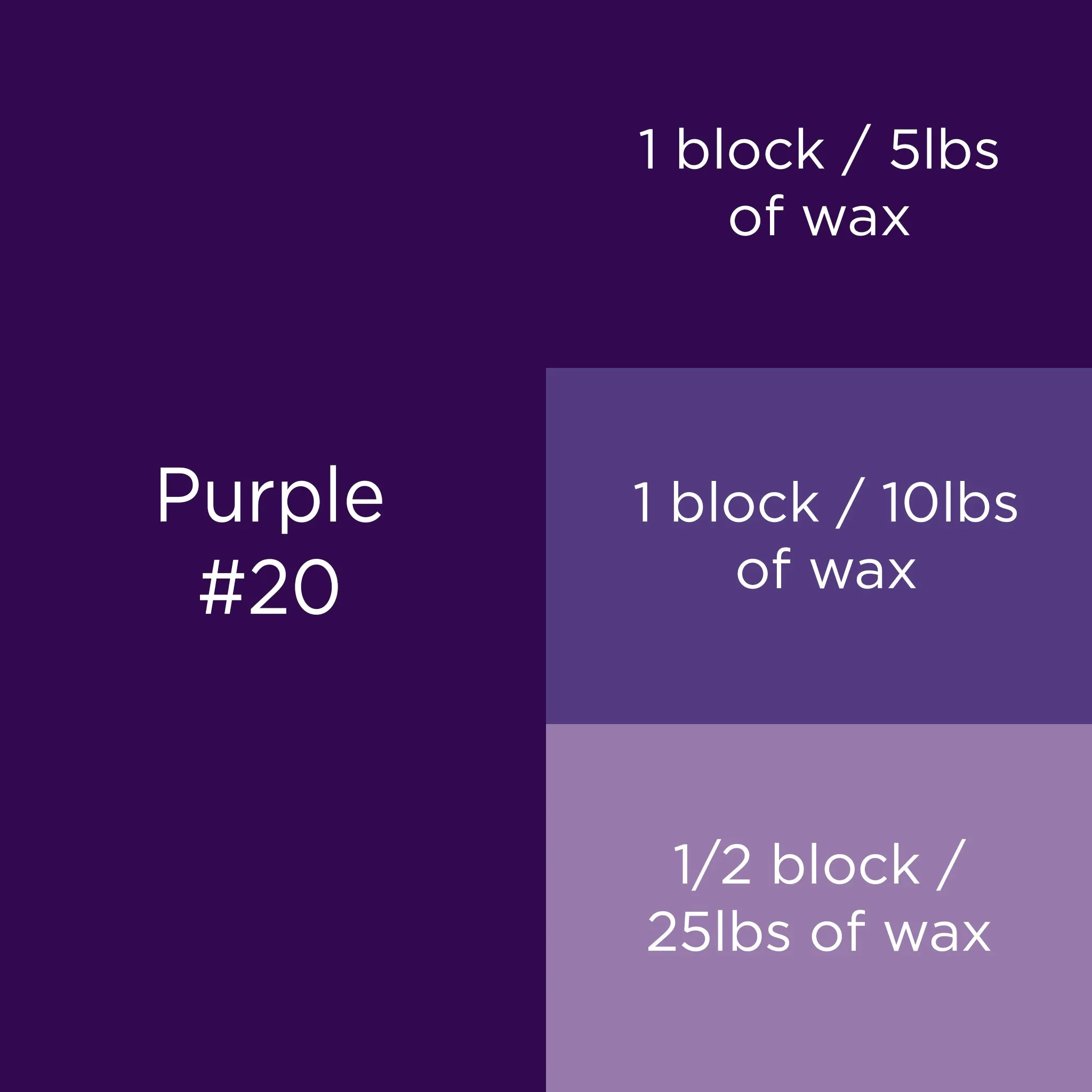 #20 Purple Candle Dye Block