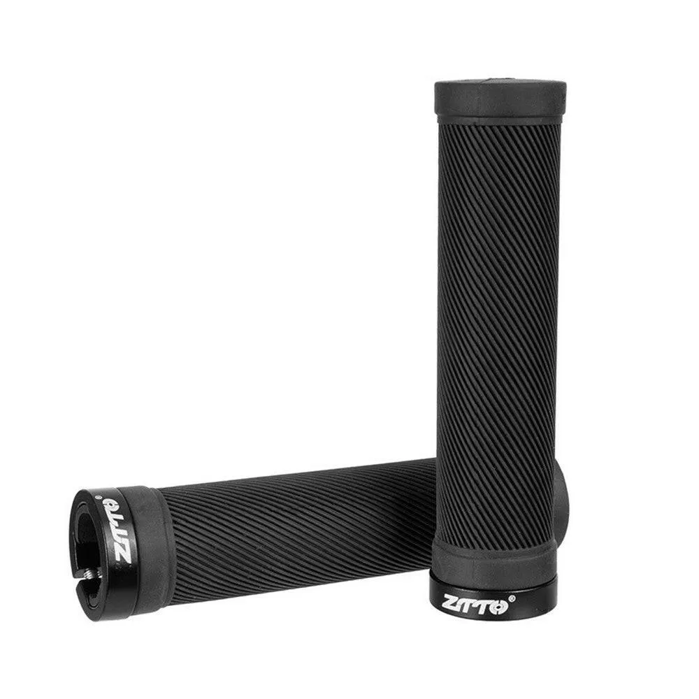 2pcs Non Slip Rubber Bicycle Handlebar Grips MTB Mountain Bike Handle Grips 22.2mm