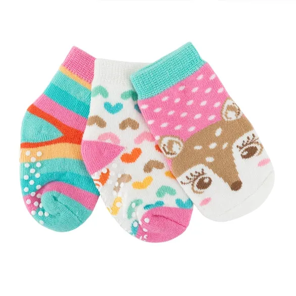 3 pair Comfort Terry Socks Fiona the Fawn