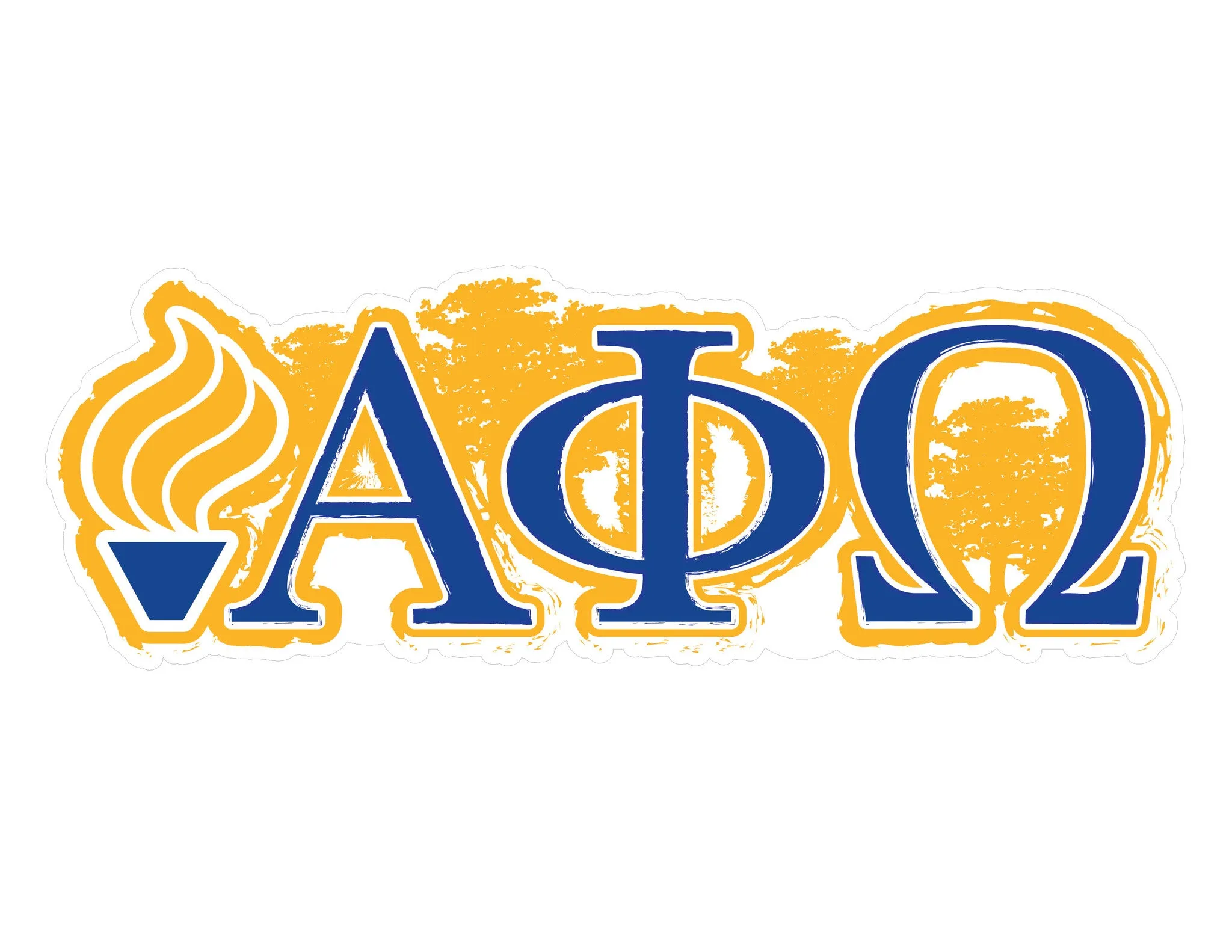 Alpha Phi Omega <br> 11.75 x 4.5 Laptop Skin/Wall Decal