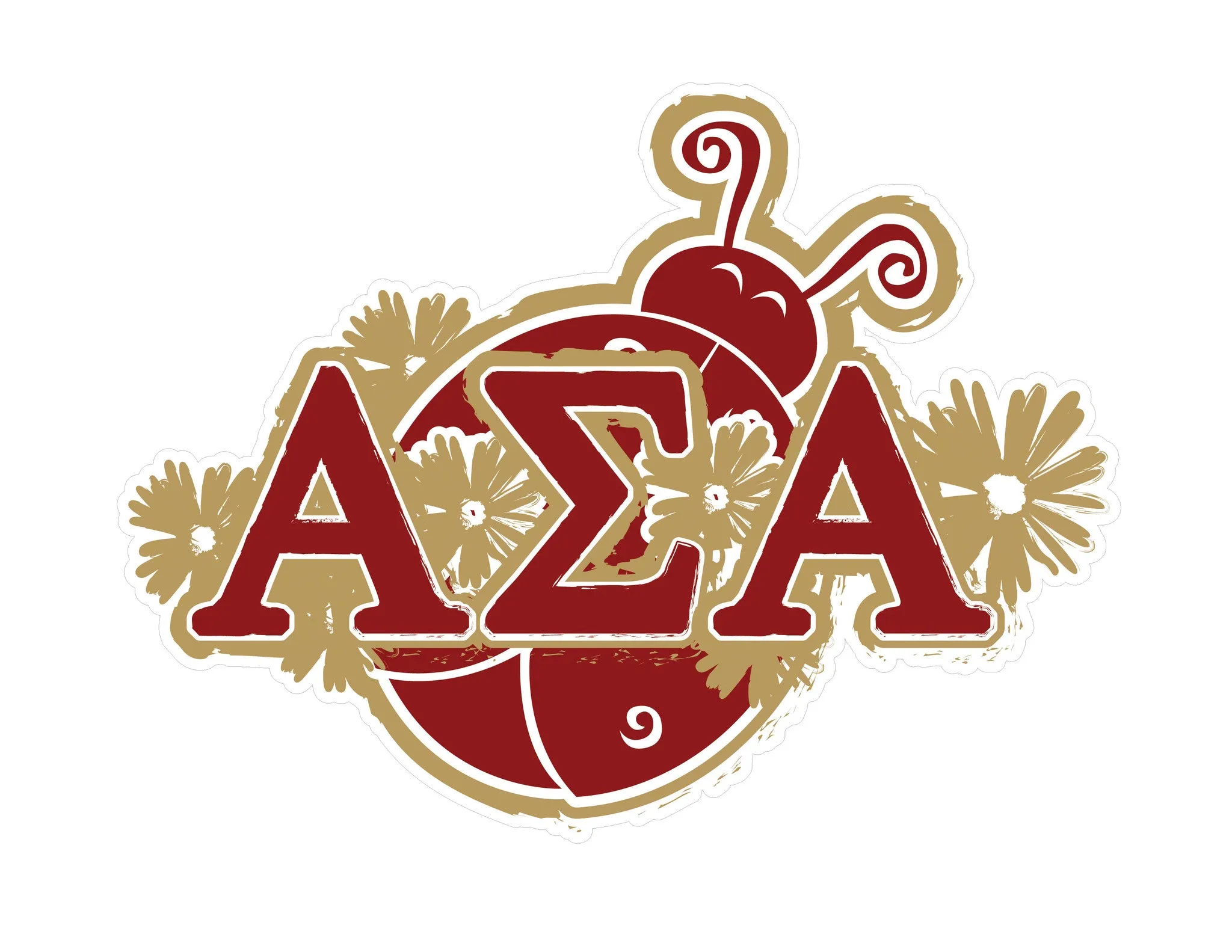 Alpha Sigma Alpha <br>9 x 6.5 Laptop Skin/Wall Decal