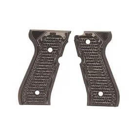 Beretta 92 Grips - Piranha G-10 G-Mascus Black-Gray