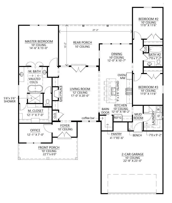 Bright, Functional Living in a Comfortable 3-Bedroom Plan