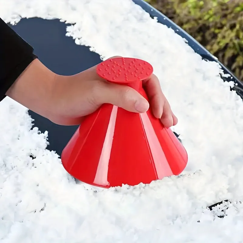 Car Window Ice Scraping Funnel Essential Winter Car Accessory