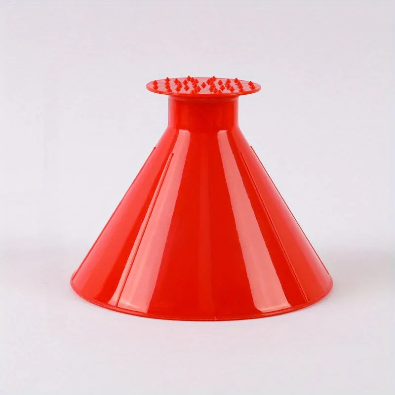 Car Window Ice Scraping Funnel Essential Winter Car Accessory