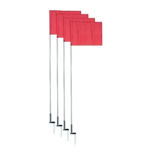 Champion Sports Slim Line Soccer Corner Flags - Set of 4