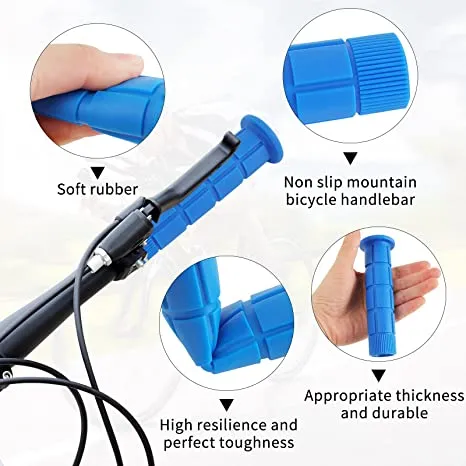 Classic Rubber Non -Slip Track Grips Handlebar Grip  -Live4Bikes