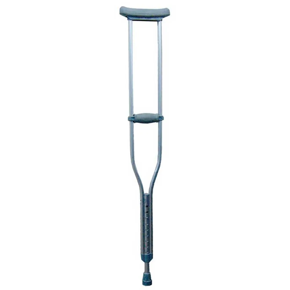 Drive Medical EZ Adjust 10430-8 Aluminum Crutches with Euro-Style Clip and Accessories, 1 Count