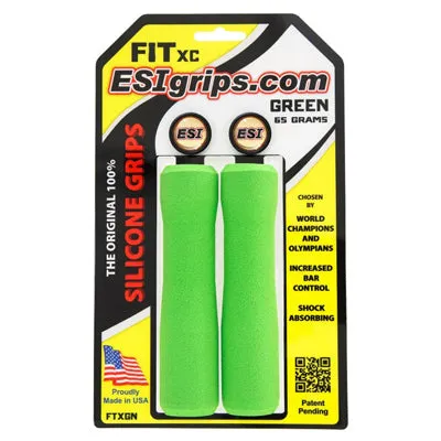 ESI Fit XC Silicone Grips with Plugs 5" 32/34mm - Multi Colors