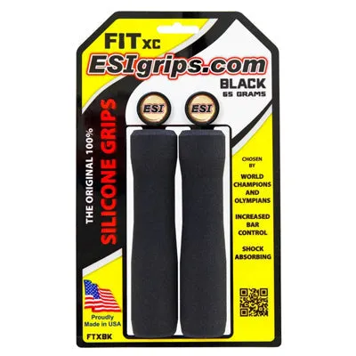 ESI Fit XC Silicone Grips with Plugs 5" 32/34mm - Multi Colors