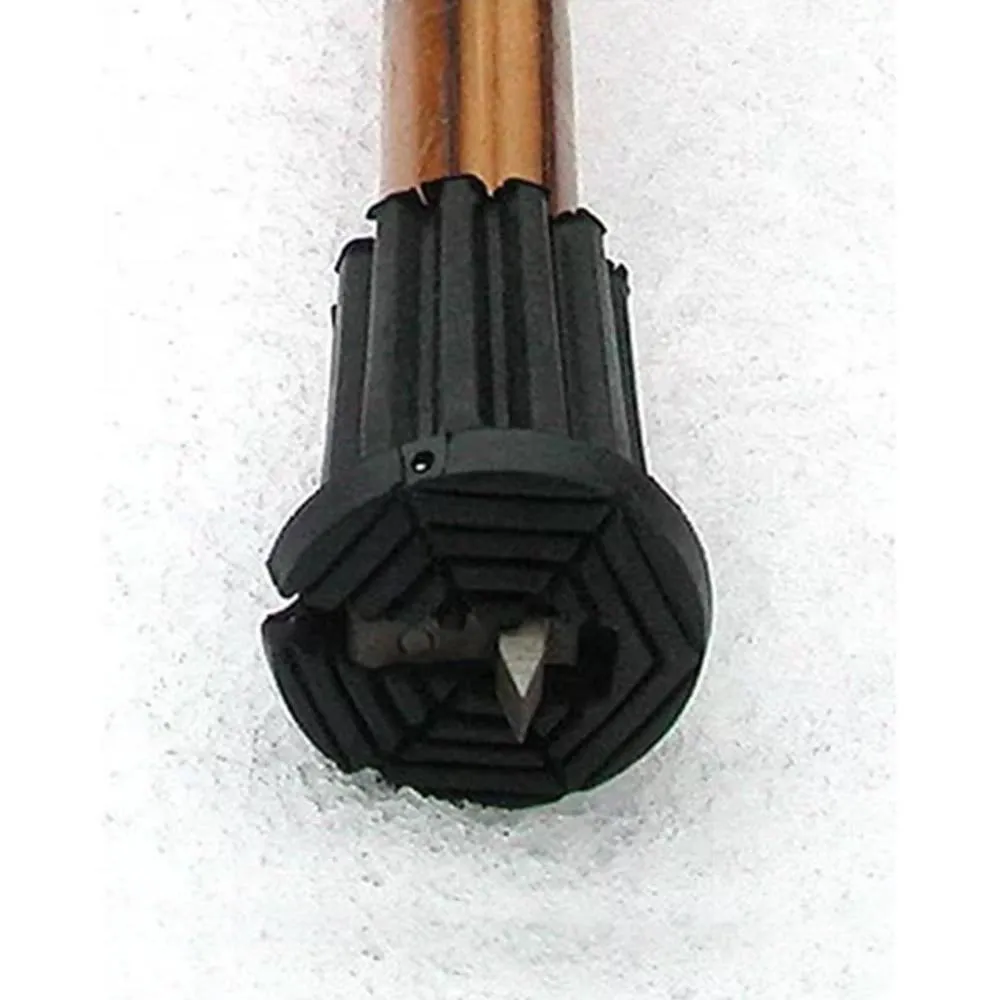 Flip-Up Ice Gripper Cane Tip: Adapts to Ice & Regular Surfaces