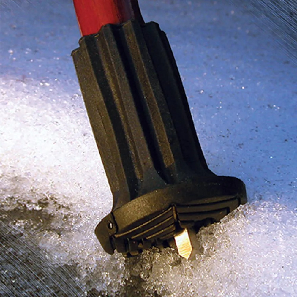 Flip-Up Ice Gripper Cane Tip: Adapts to Ice & Regular Surfaces