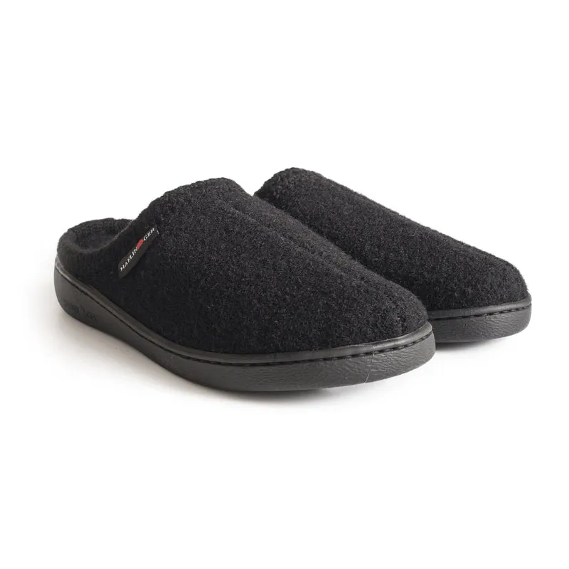 Haflinger AT Slipper in Grey Speckle, Black & Navy Speckle