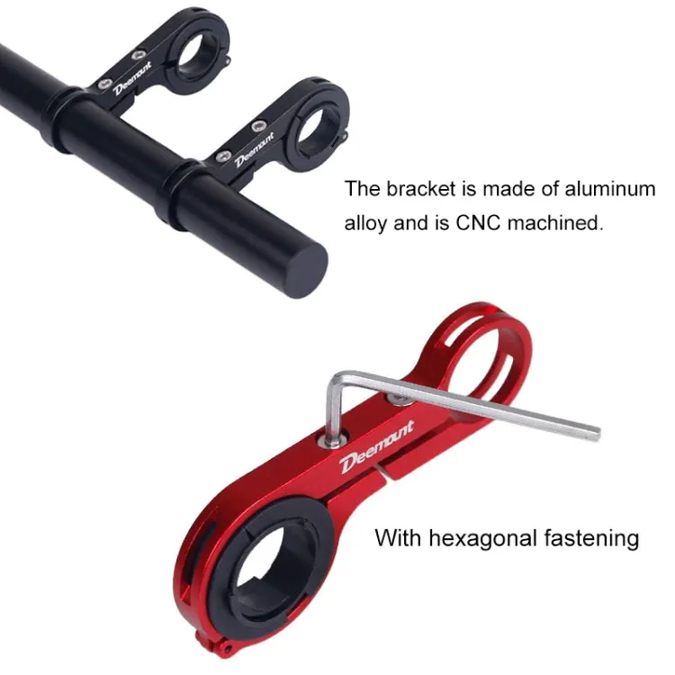 HLD-208 Mountainous Bicycle Aluminium Alloy Handlebar Extension Frame Flashlight Bracket (Red)