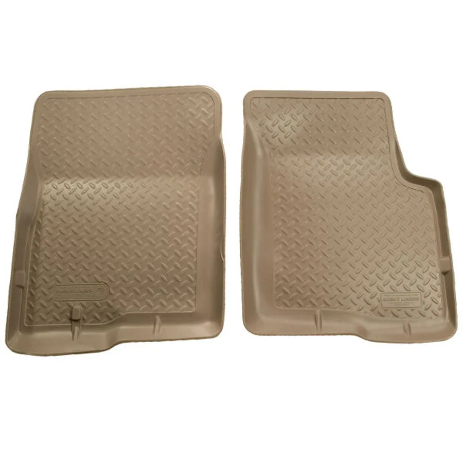 Husky Liners Classic Style Floor Liner Tan - Front | 2002-1996 Toyota 4Runner