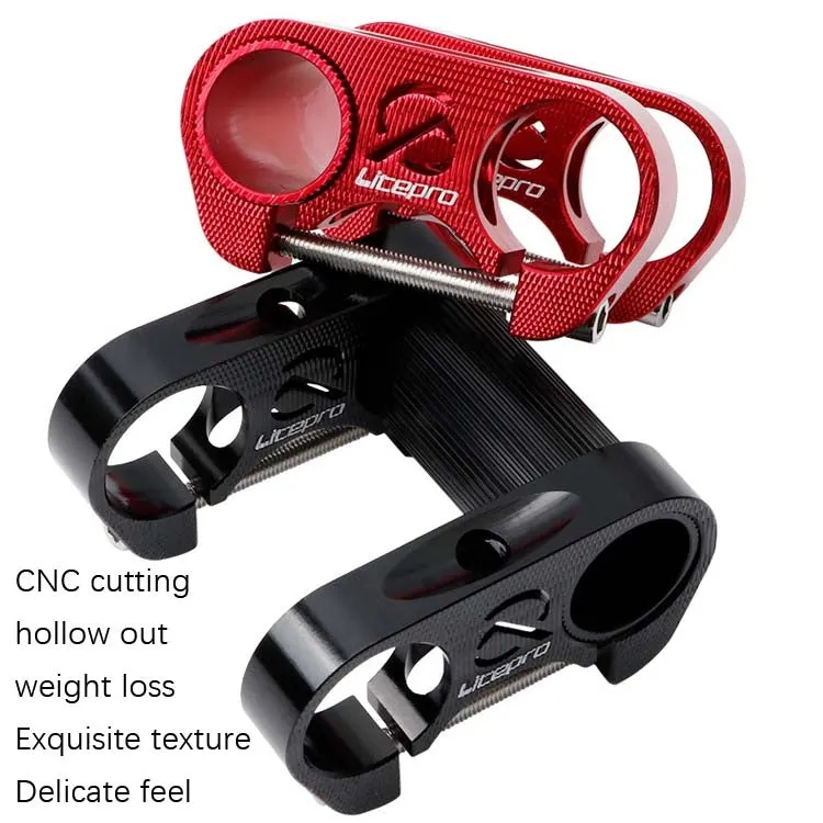 LitePro S95 Folding Bike Hollow Double Stem(Red)