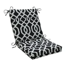 New Geo Black/White Squared Corners Chair Cushion