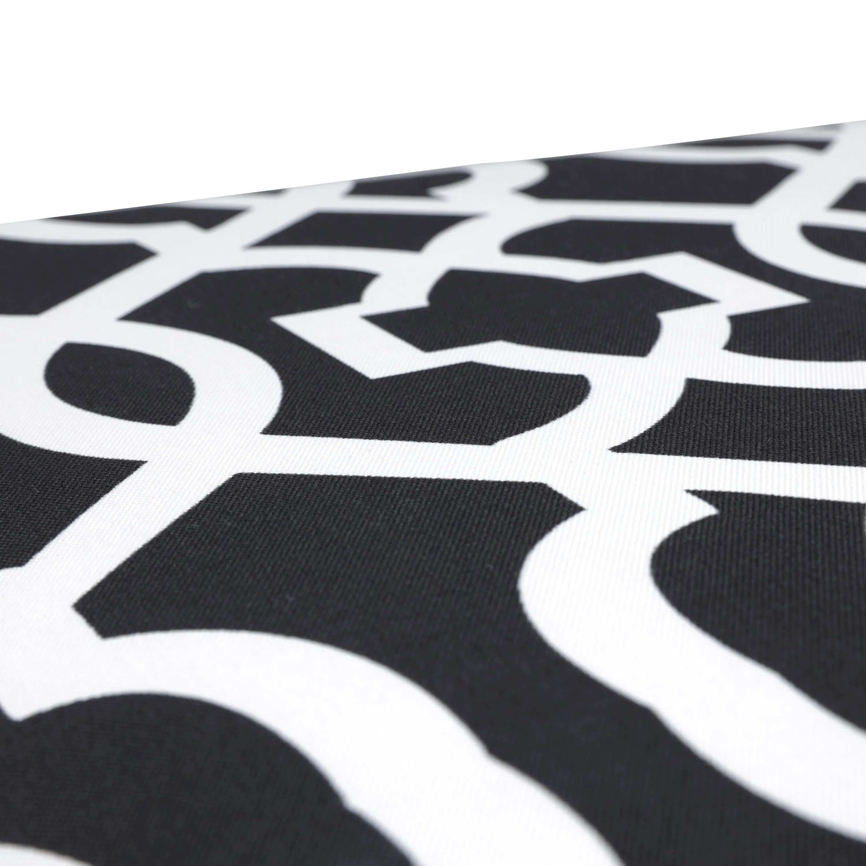 New Geo Black/White Tufted Seat Cushions