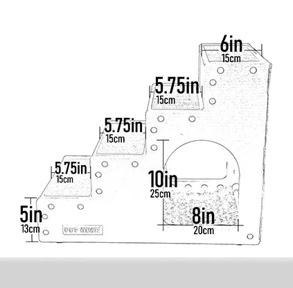 Pet Step IV With Pet Den- Essential Grey