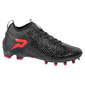 Quantum Speed: Football Cleats - Black Cobra Skin