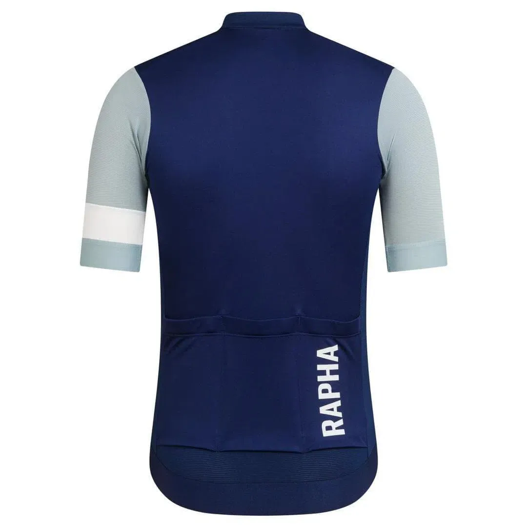 RAPHA Pro Team Training Jersey - MBA Navy Light Blue