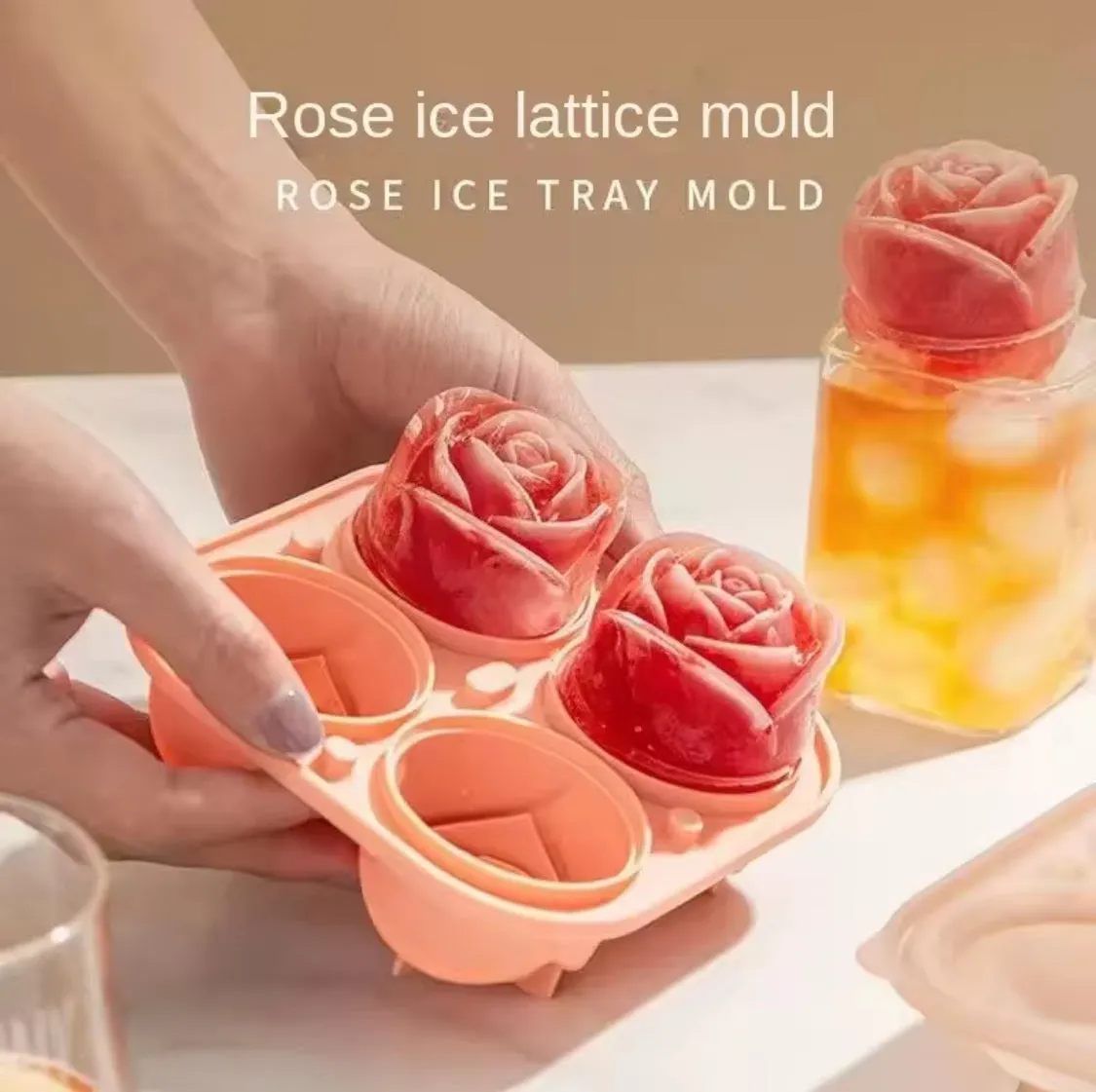 SILICONE ROCE ICE MOLD BALL MAKER