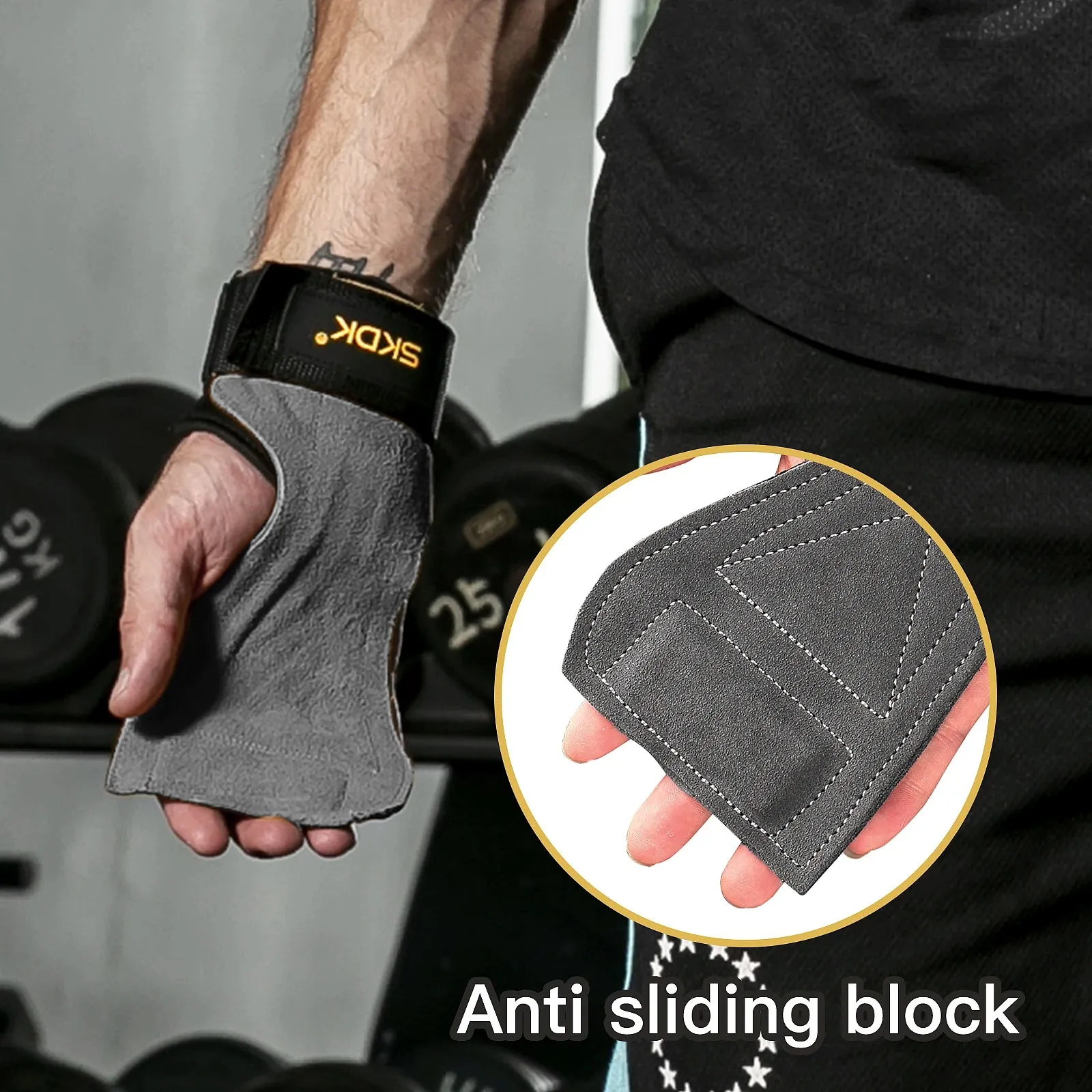 SKDK Gym Grips Palm Guards