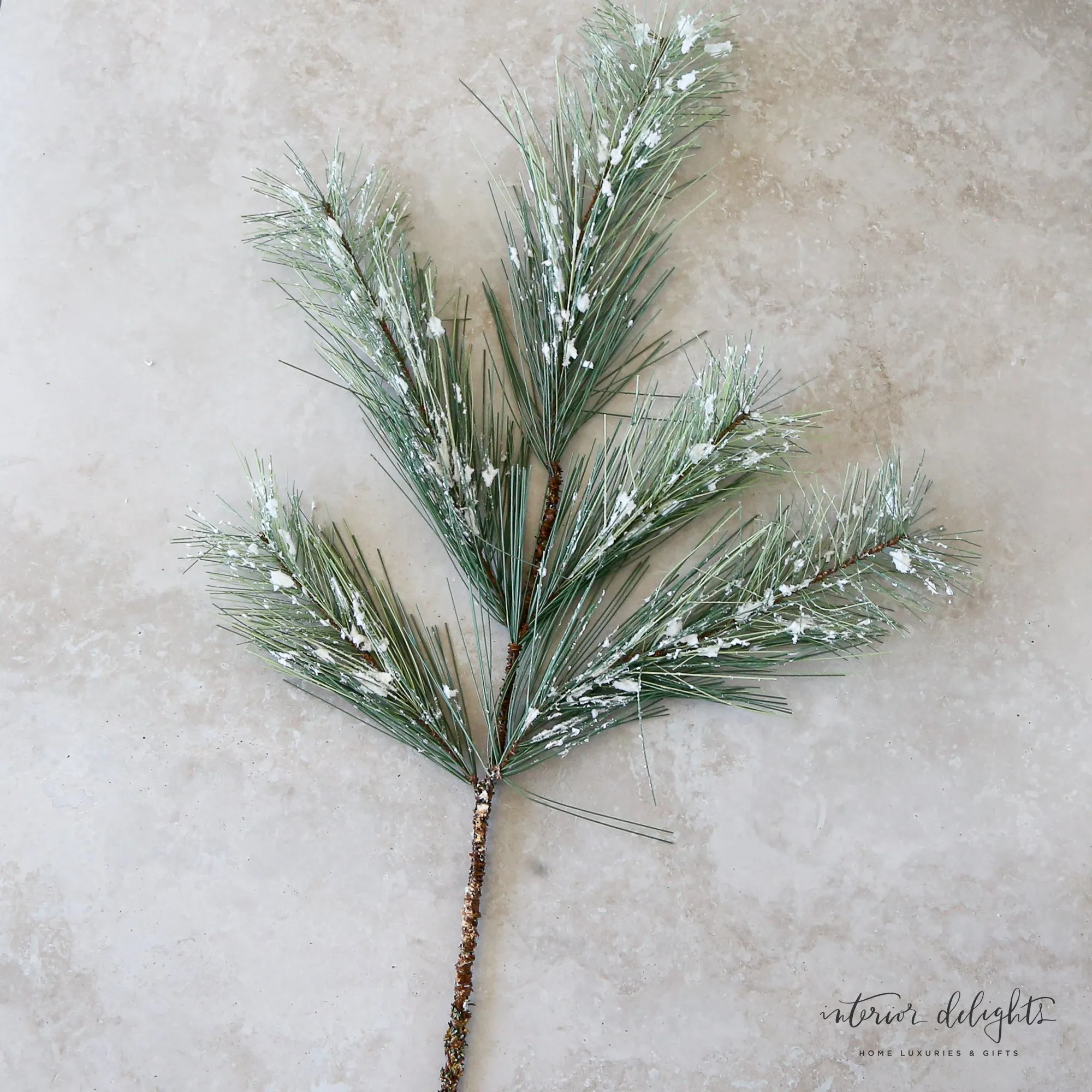 Snow Dusted Fir Spray-24" long