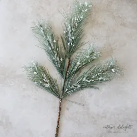 Snow Dusted Fir Spray-24" long