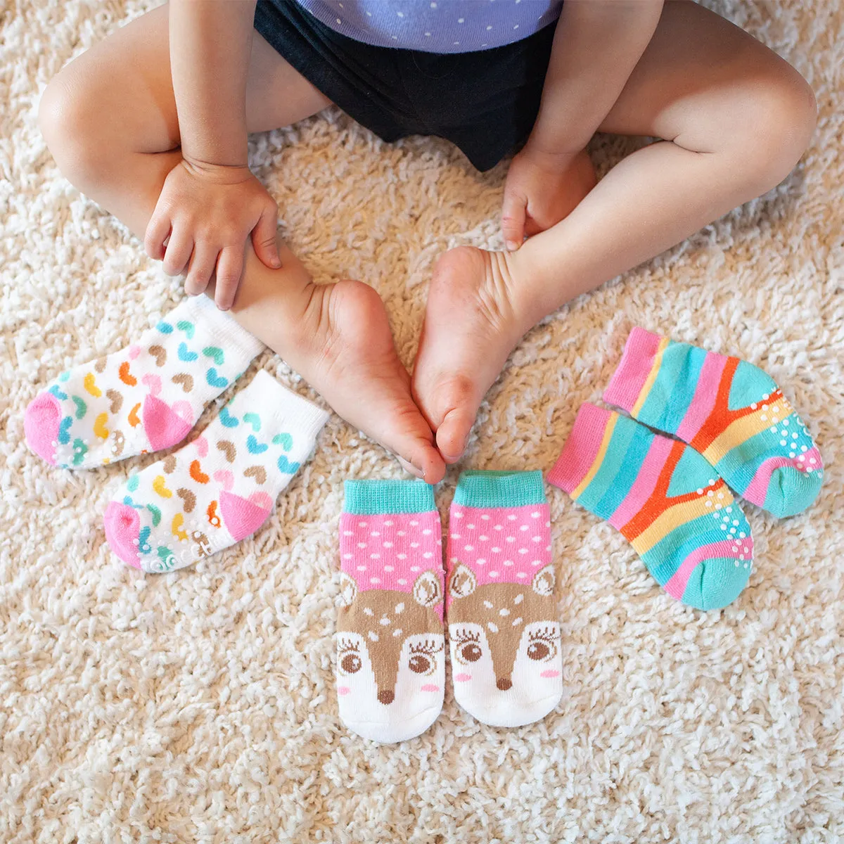 ZOOCCHINI - 3pair Comfort Terry Socks  0-24M